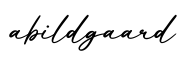 单词abildgaard书写