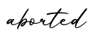 单词aborted书写