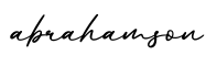 单词abrahamson书写
