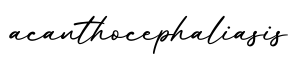 单词acanthocephaliasis书写
