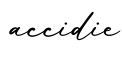 单词accidie书写