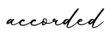 单词accorded书写