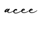 单词acee书写