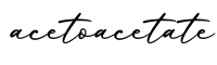 单词acetoacetate书写