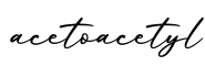 单词acetoacetyl书写