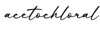 单词acetochloral书写