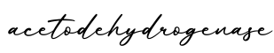 单词acetodehydrogenase书写