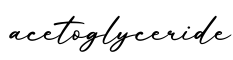 单词acetoglyceride书写