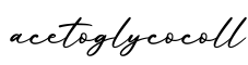 单词acetoglycocoll书写