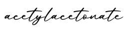单词acetylacetonate书写