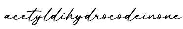 单词acetyldihydrocodeinone书写