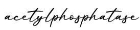 单词acetylphosphatase书写