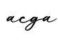 单词acga书写