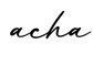 单词acha书写