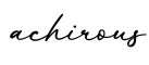 单词achirous书写