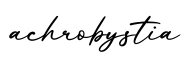 单词achrobystia书写