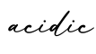 单词acidic书写