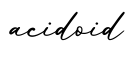 单词acidoid书写