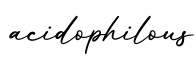 单词acidophilous书写