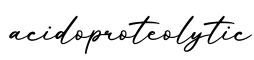 单词acidoproteolytic书写