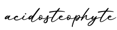 单词acidosteophyte书写