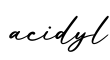 单词acidyl书写