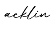 单词acklin书写