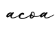 单词acoa书写
