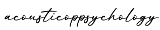 单词acousticoppsychology书写