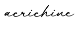 单词acrichine书写