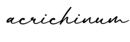 单词acrichinum书写