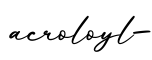 单词acroloyl-书写