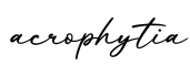 单词acrophytia书写