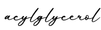 单词acylglycerol书写