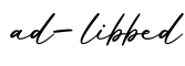 单词ad-libbed书写