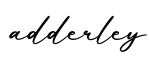 单词adderley书写