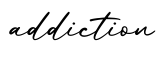 单词addiction书写