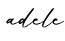 单词adele书写