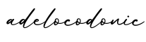 单词adelocodonic书写
