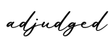 单词adjudged书写