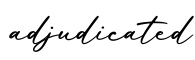 单词adjudicated书写