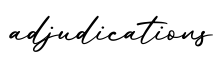 单词adjudications书写