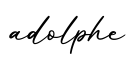 单词adolphe书写