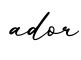 单词ador书写