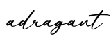 单词adragant书写