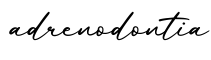 单词adrenodontia书写