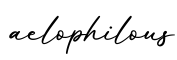 单词aelophilous书写