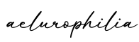 单词aelurophilia书写