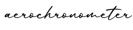 单词aerochronometer书写