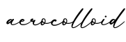 单词aerocolloid书写
